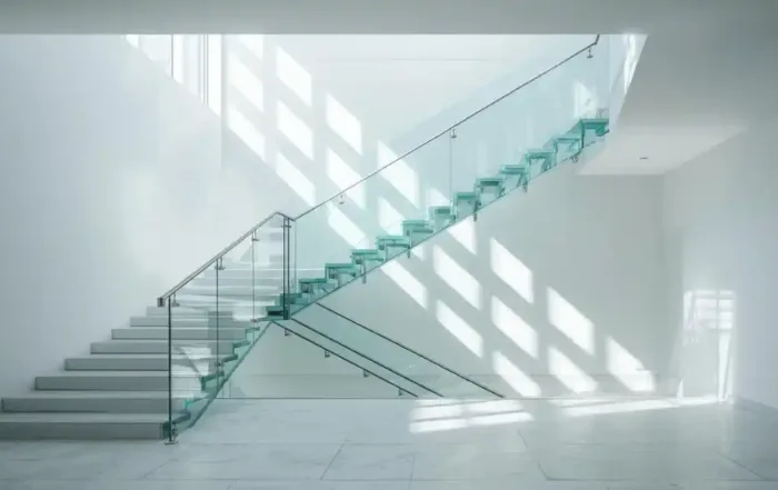 Scale interne in vetro: pro e contro per un look contemporaneo